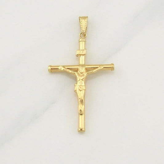 Dije Cruz Cristo 2.25 g / 2 in Oro Amarillo 18K