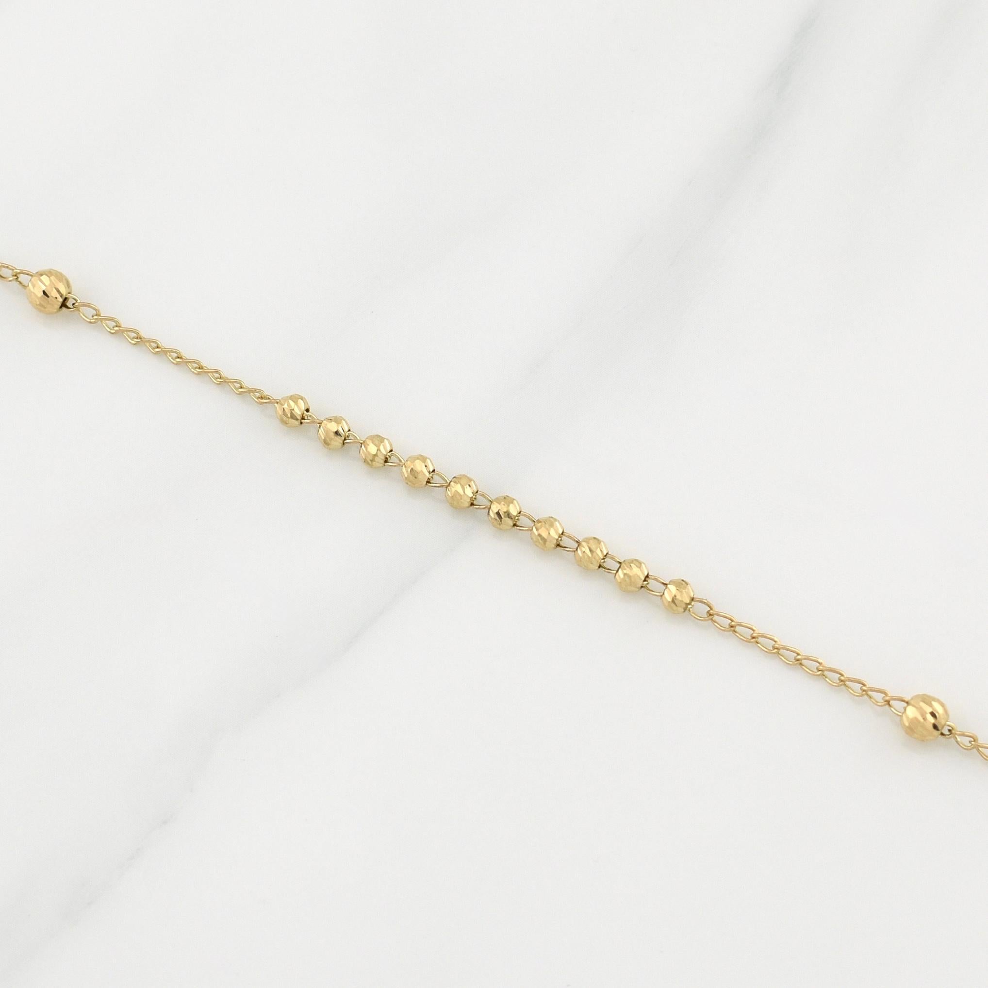 Rosario Virgen Milagrosa 8.3 g / 20 1/2 in / 3 - 4 mm Oro Amarillo 18K
