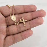Rosario Virgen Milagrosa 8.65 g / 20 1/2 in / 3 - 4 mm Oro Amarillo 18K