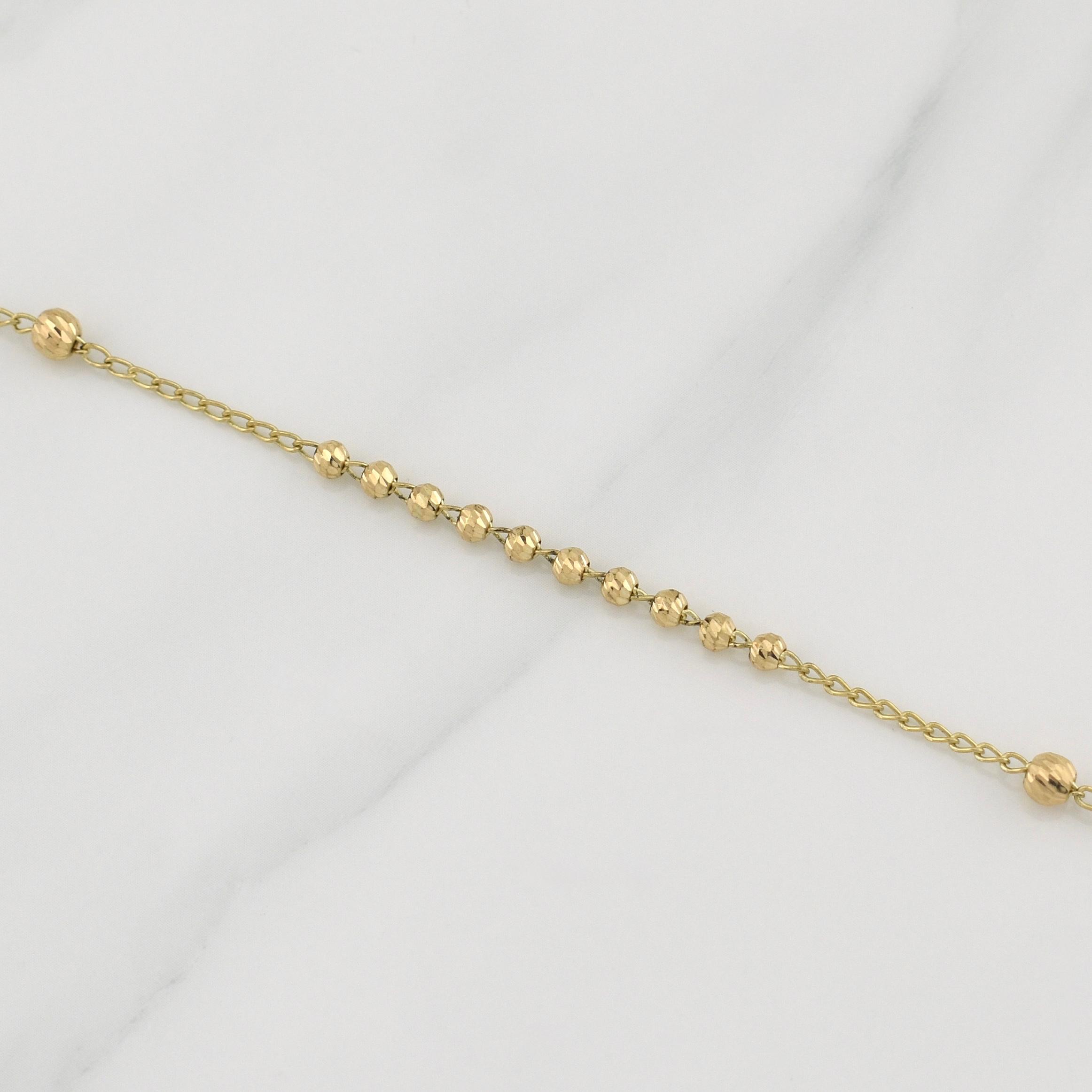 Rosario Virgen Milagrosa 8.65 g / 20 1/2 in / 3 - 4 mm Oro Amarillo 18K