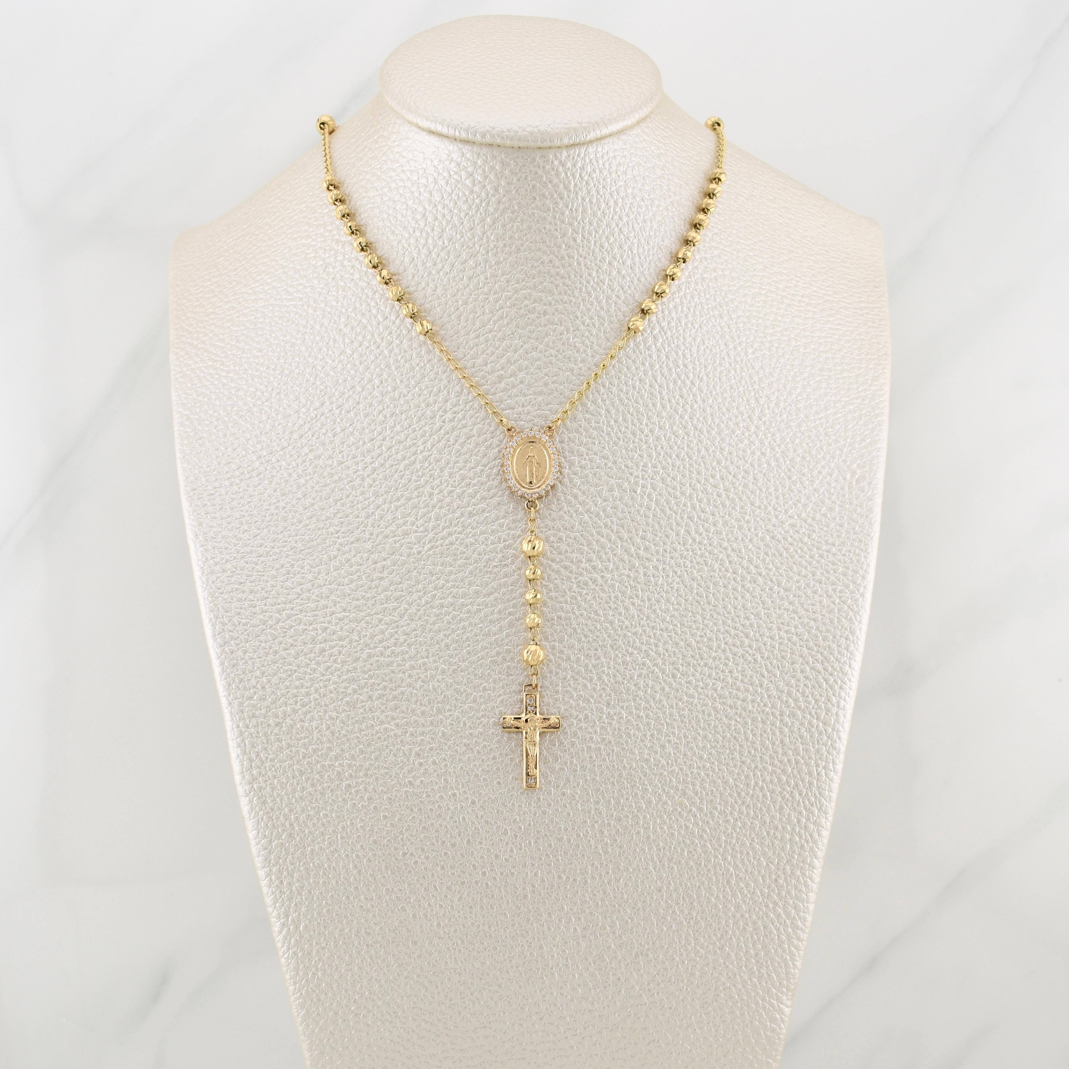 Rosario Virgen Milagrosa 8.3 g / 20 1/2 in / 3 - 4 mm Oro Amarillo 18K