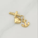 Dije Tres Gracias 0.85 g / 3/4 in Oro Amarillo 18K