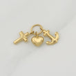 Dije Tres Gracias 0.55 g / 3/4 in Oro Amarillo 18K