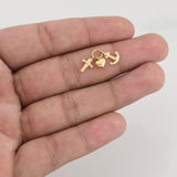 Dije Tres Gracias 0.5 g / 3/4 in Oro Amarillo 18K