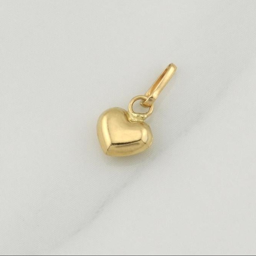 Pendant Heart 0.2 g / 1/2 in Yellow Gold 18K