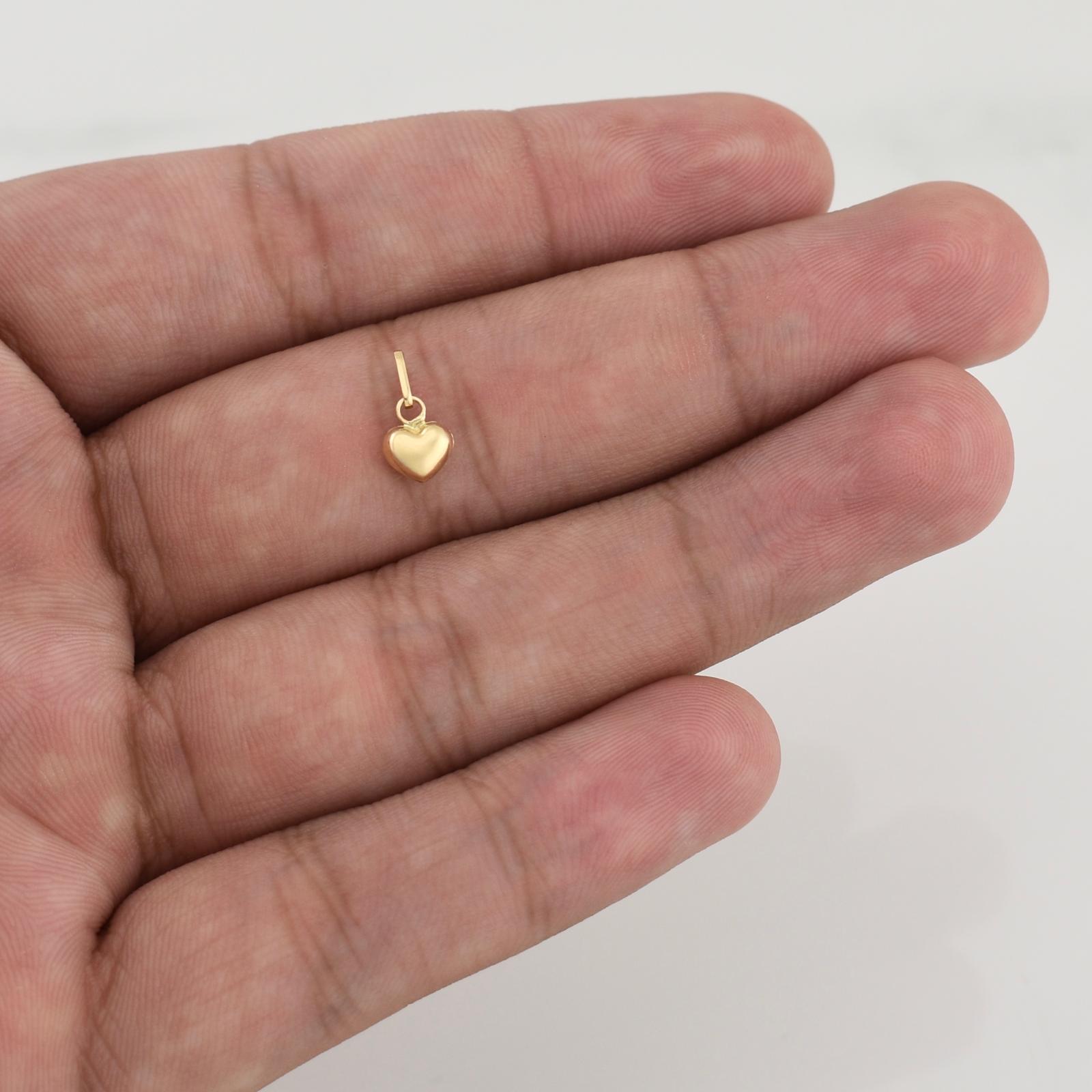 Pendant Heart 0.2 g / 1/2 in Yellow Gold 18K
