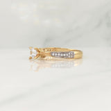 Anillo Solitario 2.9 g / T6,75 Oro Amarillo 18K