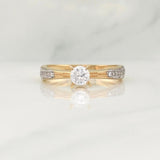 Anillo Solitario 2.9 g / T6,75 Oro Amarillo 18K
