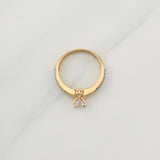 Anillo Solitario 2.9 g / T6,75 Oro Amarillo 18K
