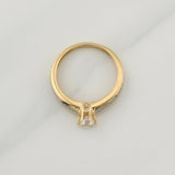 Anillo Solitario 2.4 g / T6 Oro Amarillo 18K