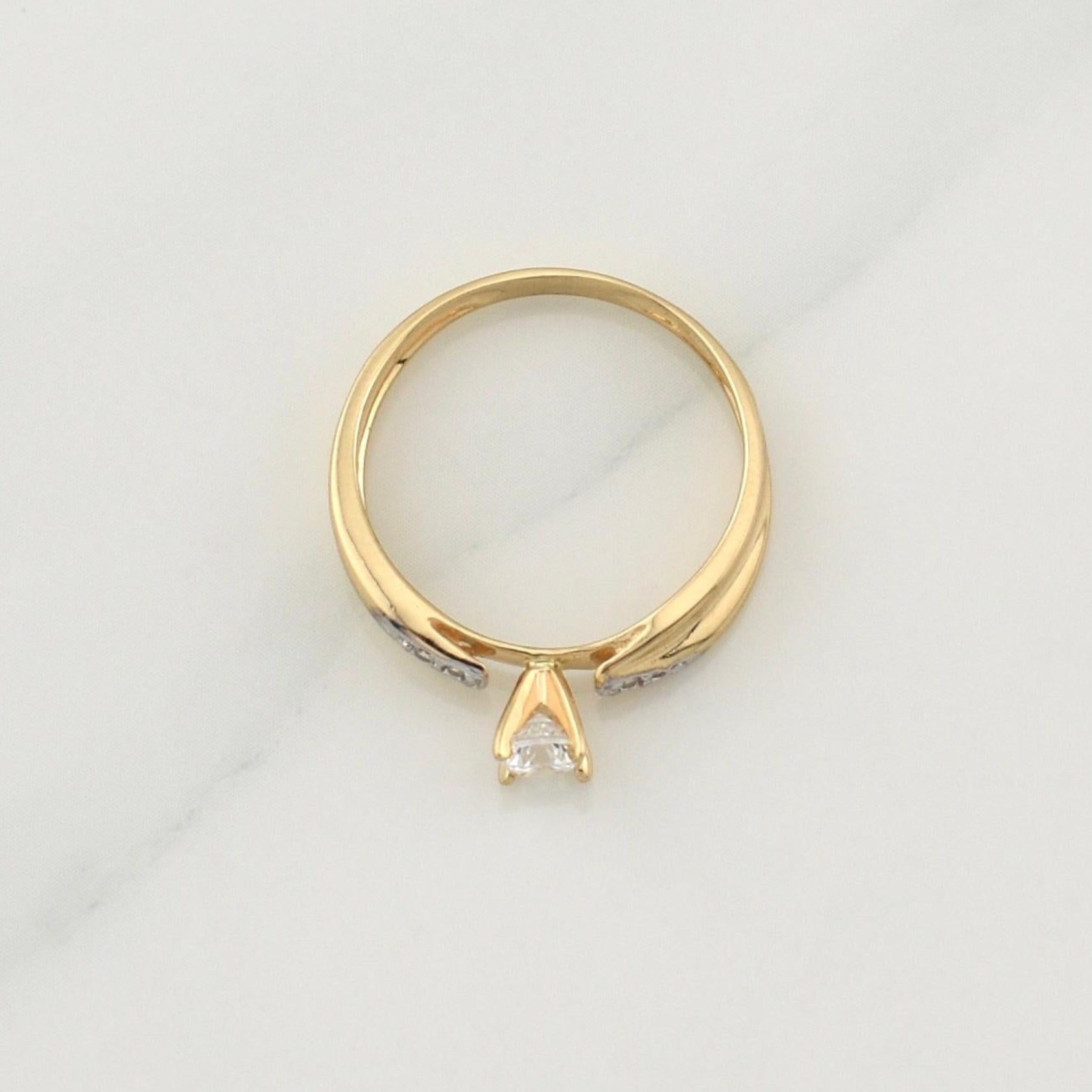 Anillo Solitario 2 g / T6,5 Oro Amarillo 18K
