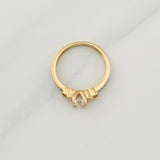 Anillo Solitario 2.6 g / T5,75 Oro Amarillo 18K