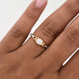 Anillo Solitario 2.6 g / T5,75 Oro Amarillo 18K