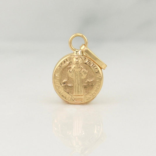 Dije San Benito 0.35 g / 1/2 in Oro Amarillo 18K