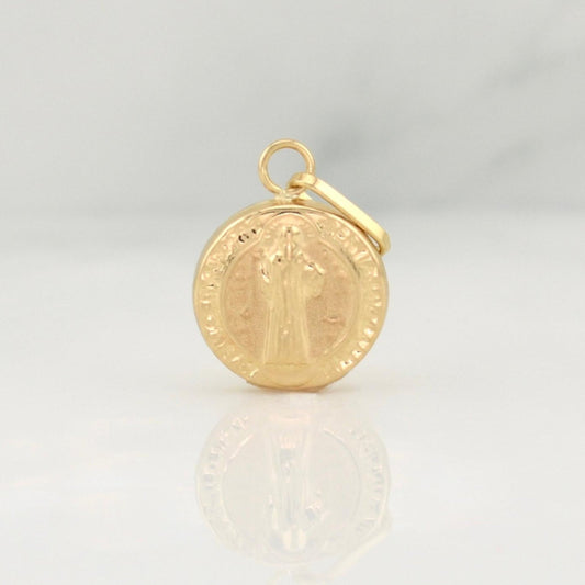 Dije San Benito 0.55 g / 3/4 in Oro Amarillo 18K