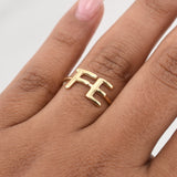 Anillo Fe 1.65 g / T7,5 Oro Amarillo 18K