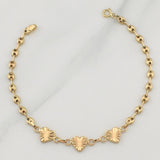Bracelet Gc Heart 2.35 g / 7 in / 7.2 mm Yellow Gold 18K