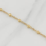 Bracelet Denario Miraculous Virgin 3.75 g / 7 3/4 in / 4 - 5 mm Yellow Gold 18K