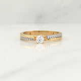Anillo Solitario 3.4 g / T8 Oro Amarillo 18K