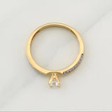 Anillo Solitario 3.4 g / T8 Oro Amarillo 18K