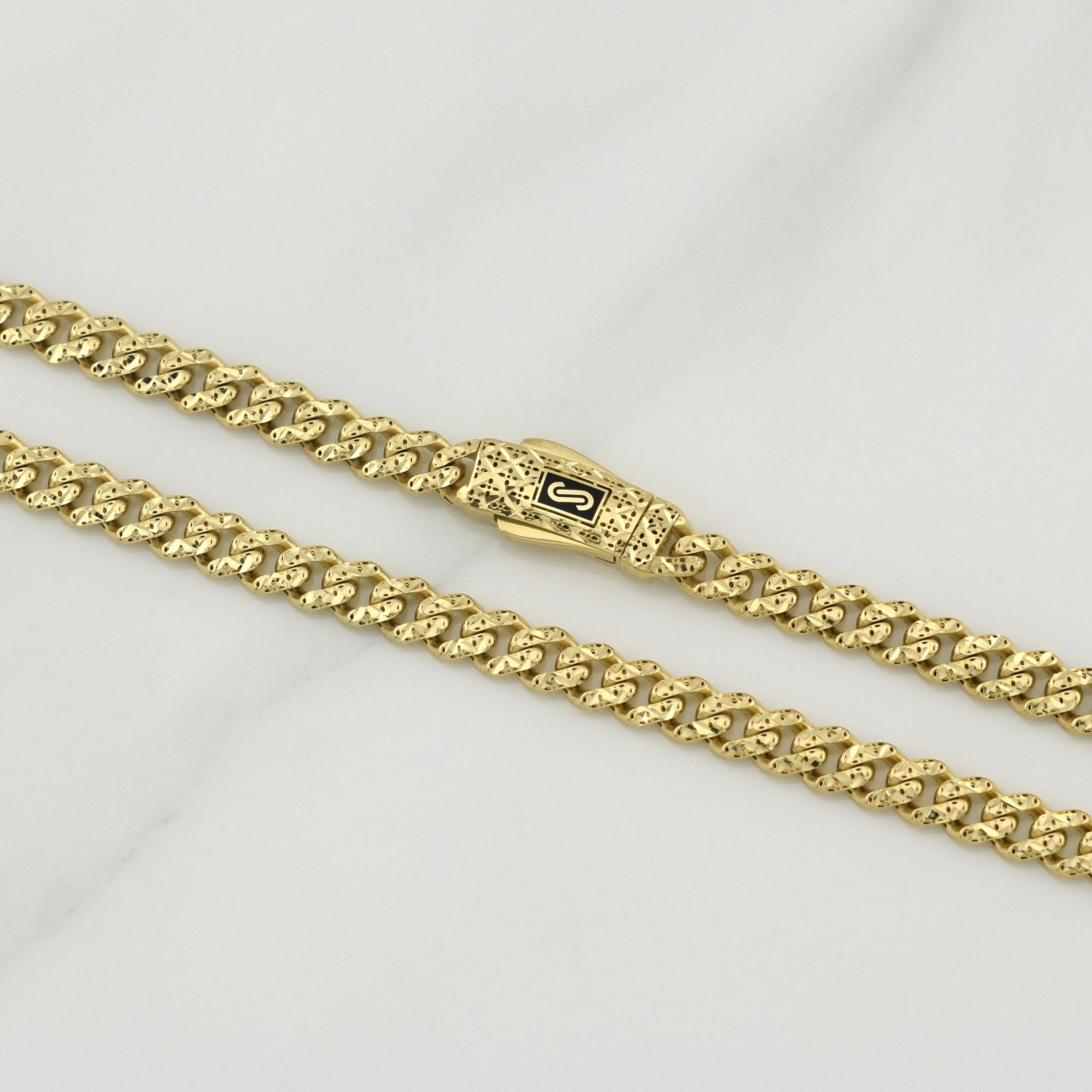 Cadena Cubana Monaco 15.6 g / 20 in / 5 mm Oro Amarillo 18K