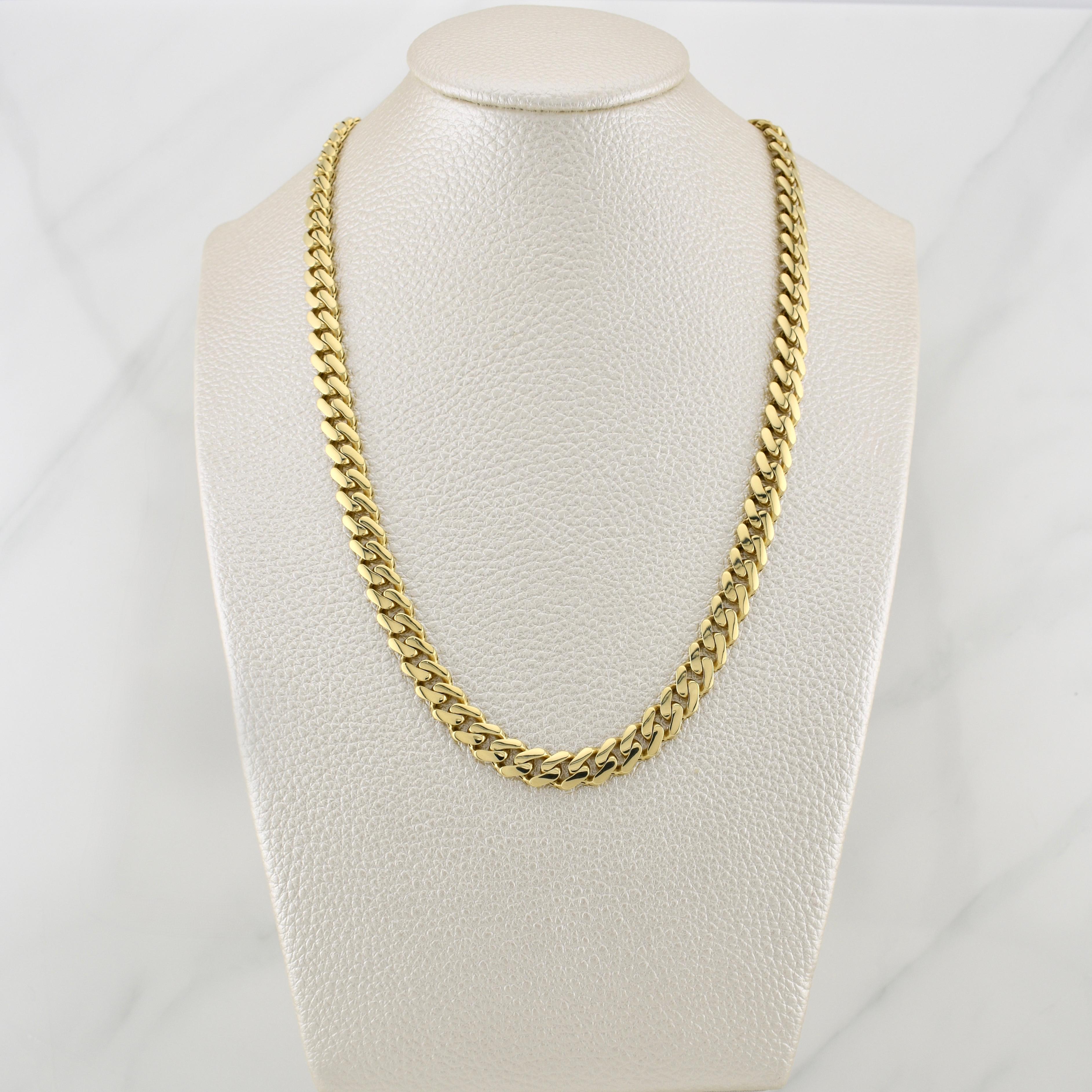 Cuban Links Monaco 22.3 g / 23 3/4 in / 6.5 mm Yellow Gold 18K