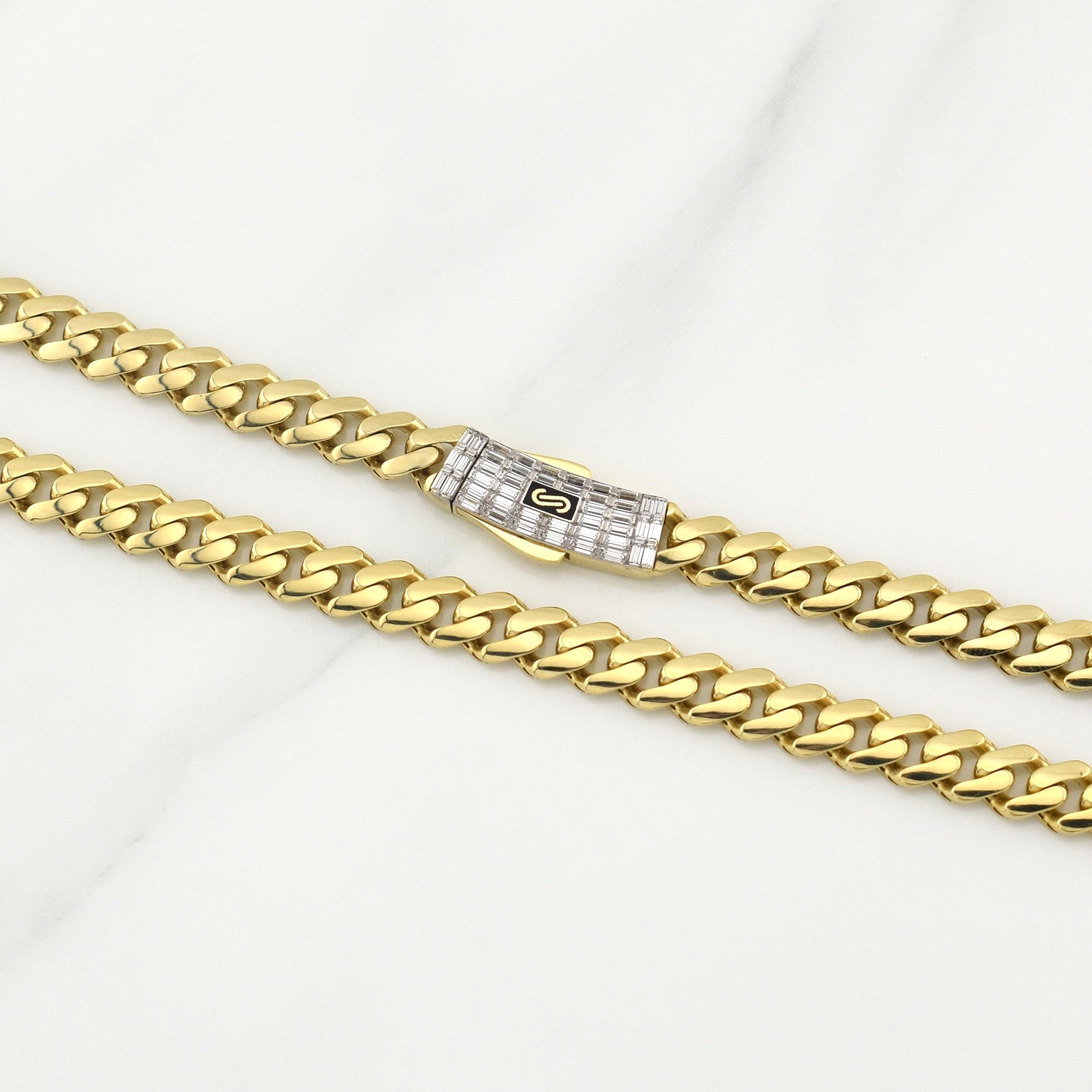 Cuban Links Monaco 22.3 g / 23 3/4 in / 6.5 mm Yellow Gold 18K