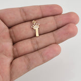 Pendant Letter I Crown 0.65 g / 3/4 in 18K Yellow Gold