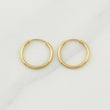 Hoop Earrings Smooth 0.35 g / 1/4 in 18K Yellow Gold