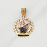 Pendant Archangel Saint Michael 7.1 g / 1 1/2 in Three Golds 18K