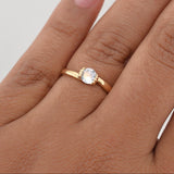 Anillo Solitario Abrazo 1.65 g / T5,75 Oro Amarillo 18K