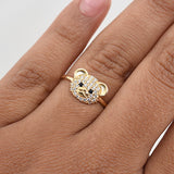 Anillo Oso 2 g / T6 Oro Amarillo 18K