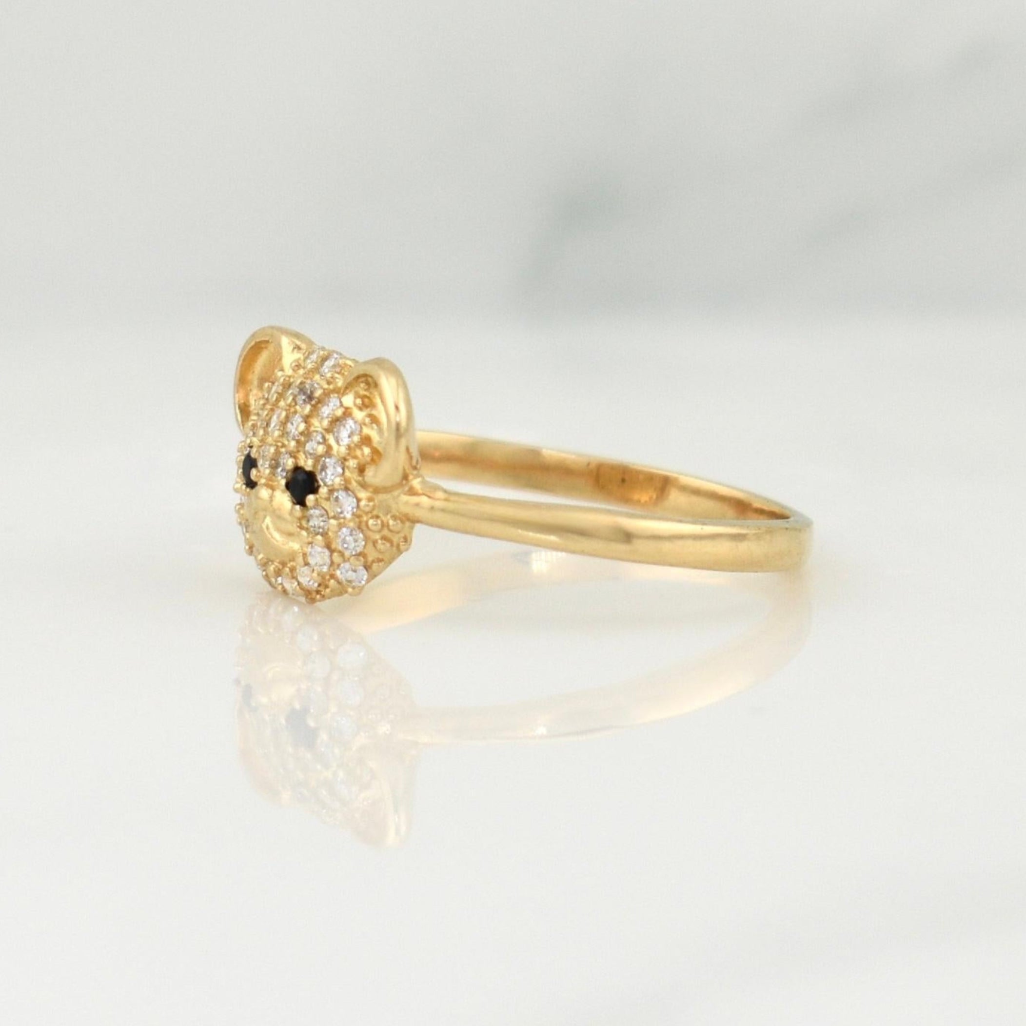 Anillo Oso 2 g / T6 Oro Amarillo 18K