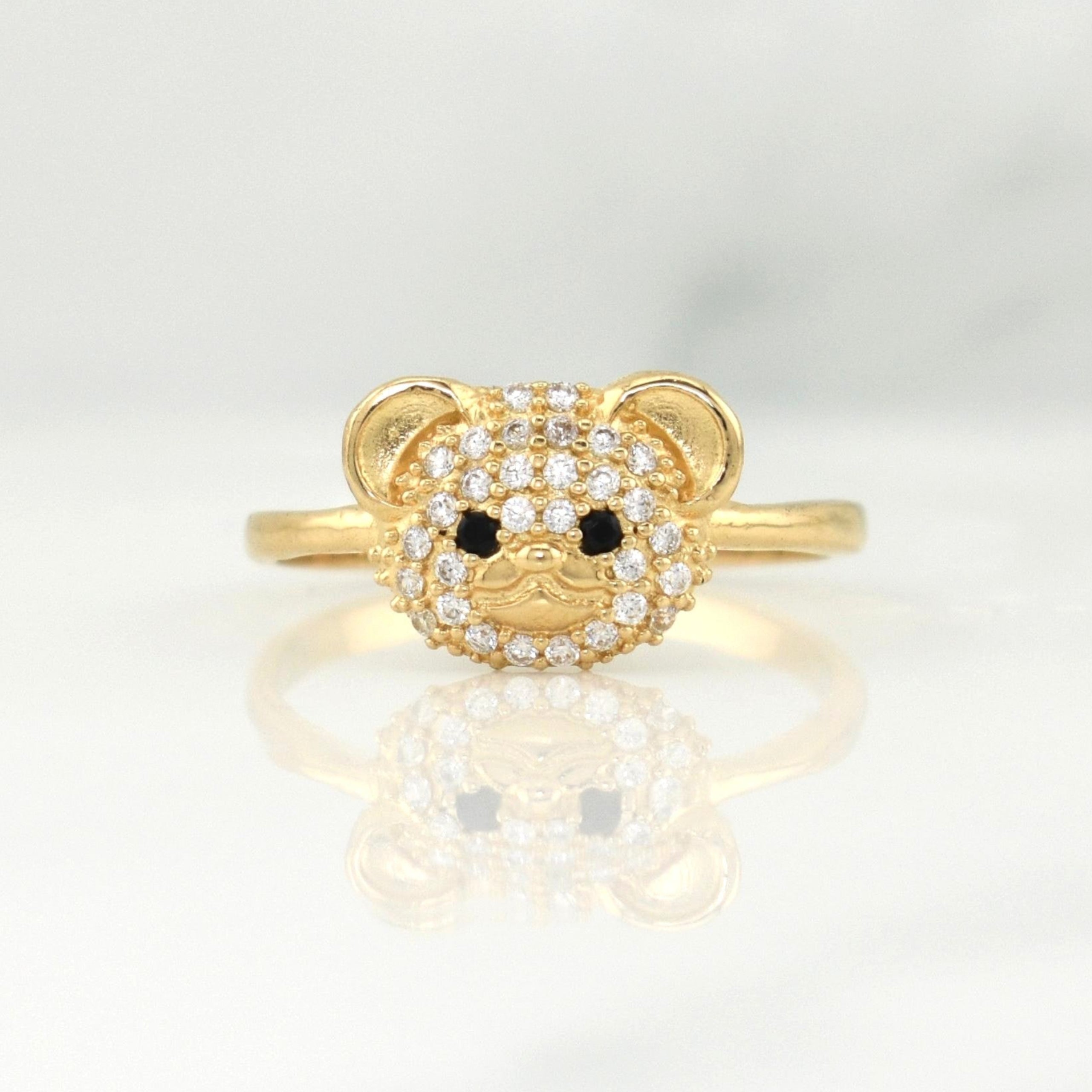 Anillo Oso 2 g / T6 Oro Amarillo 18K