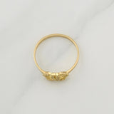 Anillo Doble Herradura 1.6 g / T7 Oro Amarillo 18K