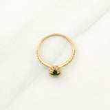 Solitaire Churumbela Ring 1.5 g / T6.5 Yellow Gold 18K