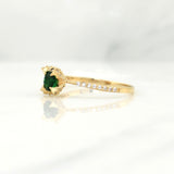 Solitaire Churumbela Ring 1.5 g / T6.5 Yellow Gold 18K
