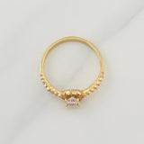 Anillo Halo Churumbela 2.3 g / T7,5 Oro Amarillo 18K
