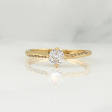 Anillo Solitario 2.05 g / T9 Oro Amarillo 18K