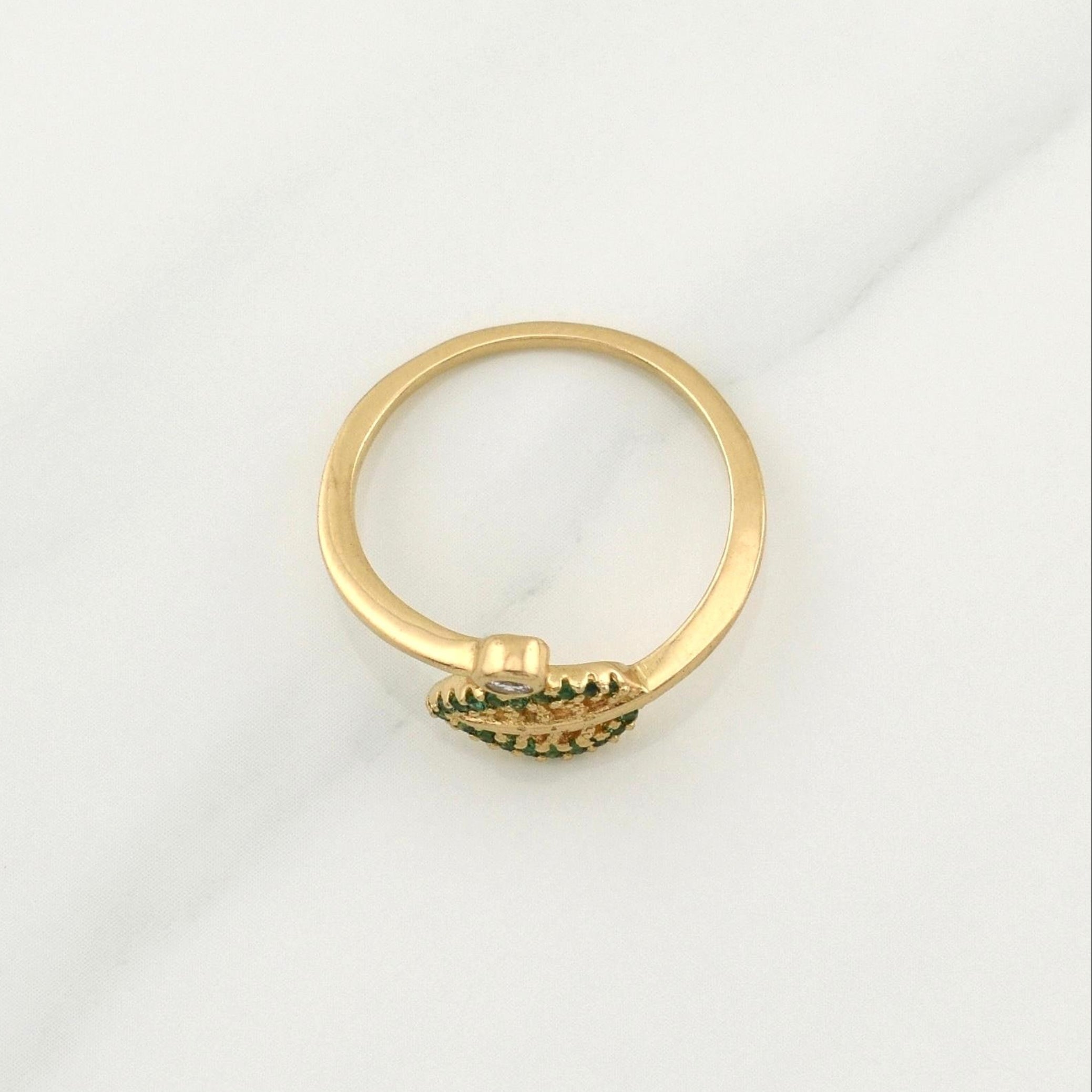 Anillo Hoja 2.55 g / T7,5 Oro Amarillo 18K