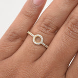 Anillo Circulo Hueco 1.9 g / T6,25 Oro Amarillo 18K