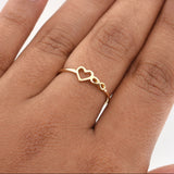 Anillo Corazon Infinito 1.25 g / T7,25 Oro Amarillo 18K