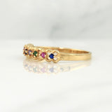 Anillo Churumbela Flores 1.95 g / T7,25 Oro Amarillo 18K