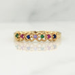 Anillo Churumbela Flores 1.95 g / T7,25 Oro Amarillo 18K
