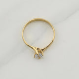Solitaire Ring 2.2 g / T6.75 Yellow Gold 18K
