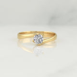 Solitaire Ring 2.25 g / T6.75 Yellow Gold 18K