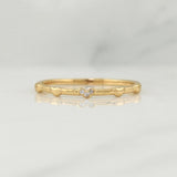 Anillo Mini Corazones 1.45 g / T7,75 Oro Amarillo 18K