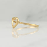 Anillo Silueta Corazon 1.3 g / T7,75 Oro Amarillo 18K