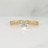Solitaire Churumbela Ring 1.5 g / T6.5 Yellow Gold 18K