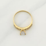 Solitaire Ring 2.1 g / T6.75 Yellow Gold 18K
